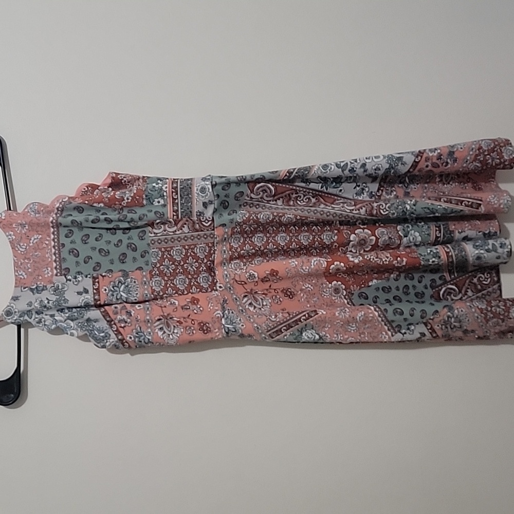 Dress Size Large MIDI Scalloped Wedding Guest Formal Beach Vacation